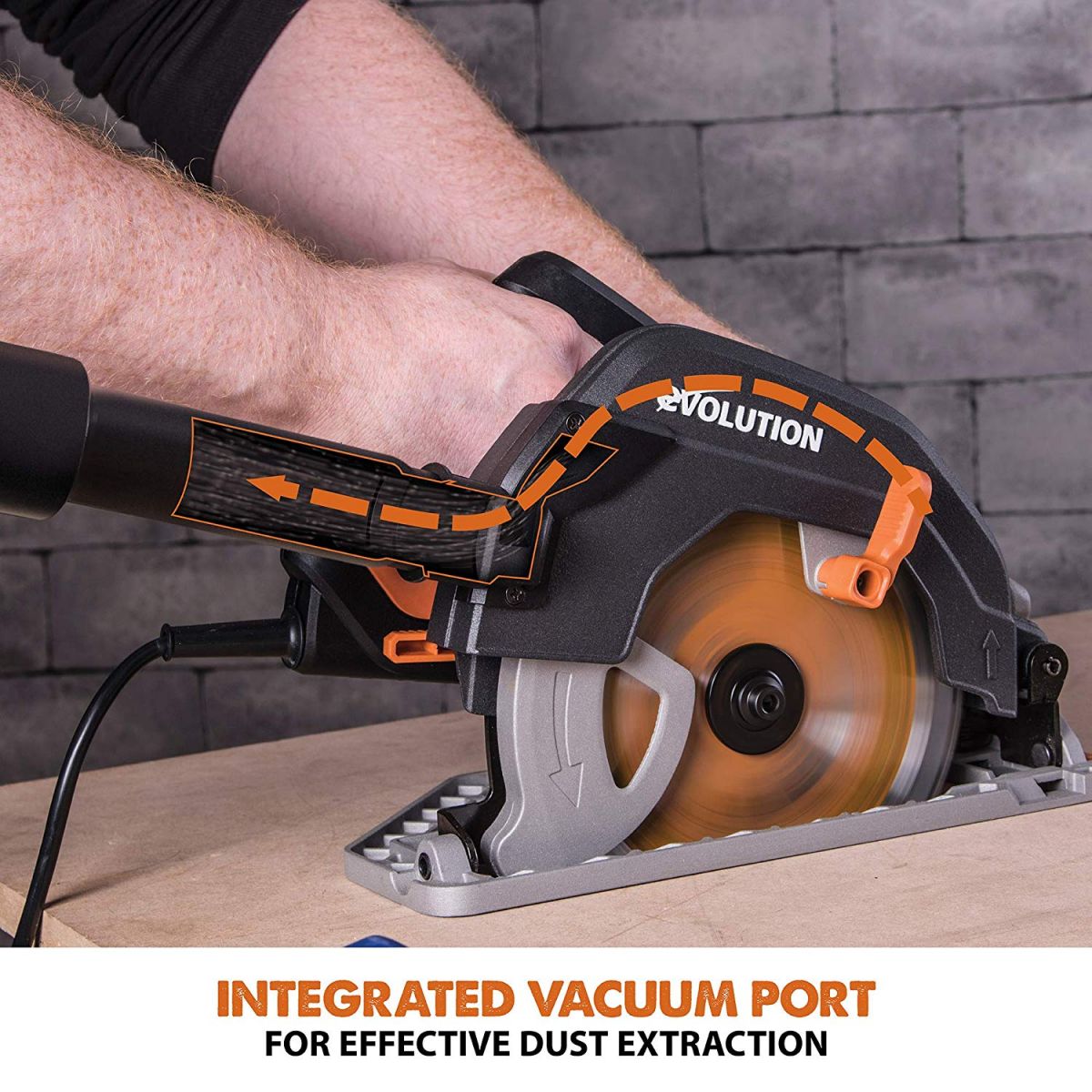 מסור עגול חשמלי מקצועי EVOLUTION R185 CCS - 1600W