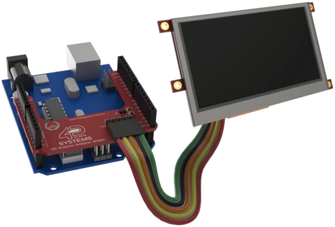 מסך מגע ''4.3 LCD עבור ARDUINO