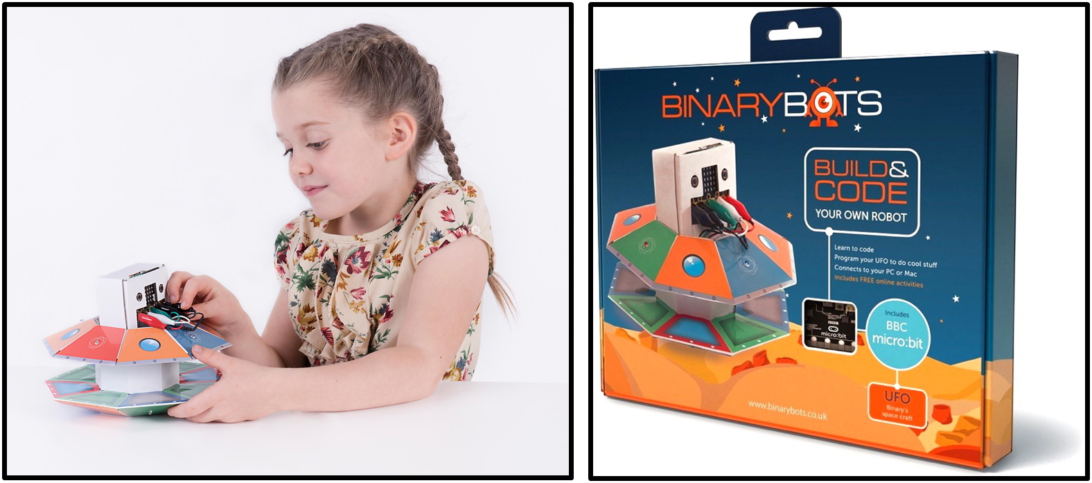 קיט פיתוח מבוסס BINARY BOTS - Binary's UFO - BBC MICRO:BIT - טלמיר ...