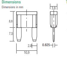 מימדי הנתיך