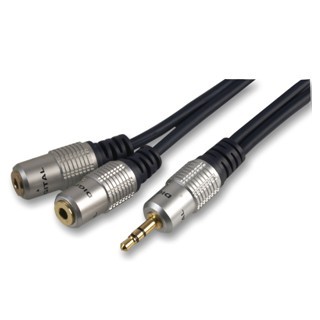 PRO-SIGNAL PROFESSIONAL 2X 3.5MM TO 1X 3.5MM STEREO JACK LEADS
