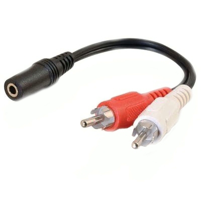 PRO-SIGNAL 3.5MM STEREO JACK TO 2X PHONO ADAPTER LEAD