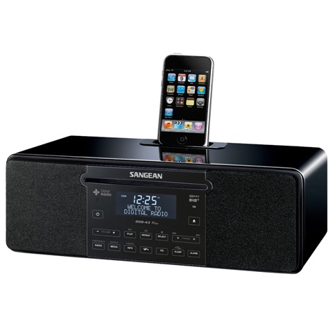 SANGEAN DAB+ / FM-RDS / AUX-IN TABLETOP MUSICAL SYSTEM COMPATIBLE WITH IPOD - DDR-43