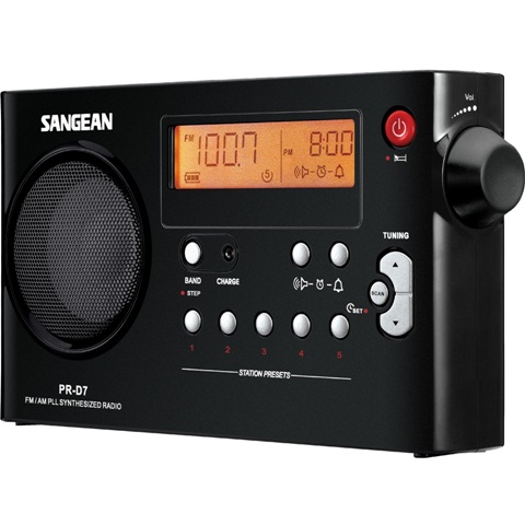 SANGEAN FM / AM DIGITAL TUNING PORTABLE RECEIVER - PR-D7