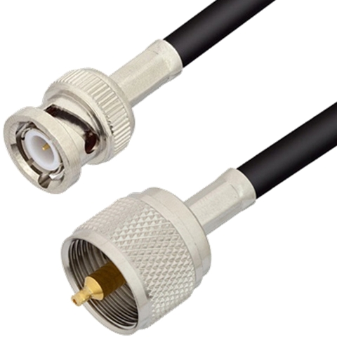 MULTICOMP BNC TO UHF CABLES USING RG58 COAX