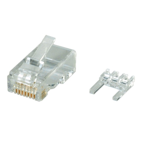 ROLINE CAT6 MODULAR PLUG - UNSHIELDED FOR SOLID WIRE