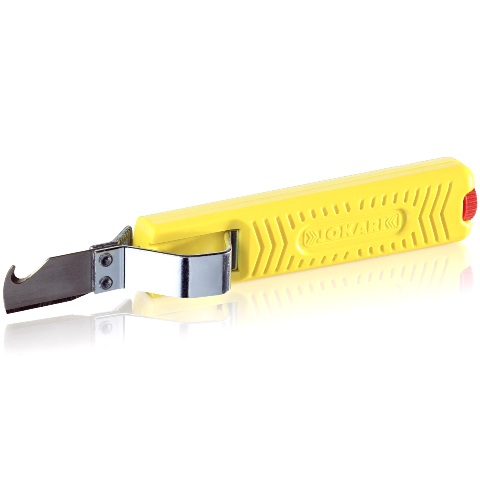 JOKARI ROUND CABLE STRIPPER WITH EXTERNAL KNIFE - 10282