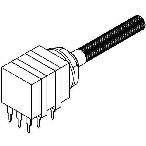 TE CONNECTIVIEY SPINDLE OPERATED POTENTIOMETERS - CP16 SERIES