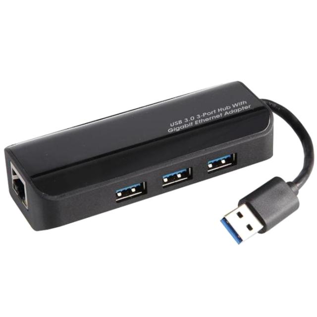 PRO-SIGNAL 3 PORT USB 3.0 HUB WITH ETHERNET ADAPTER