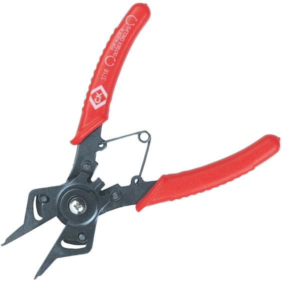 CK TOOLS ADJUSTABLE CIRCLIP PLIERS SET T3716 כלי עבודה ידניים