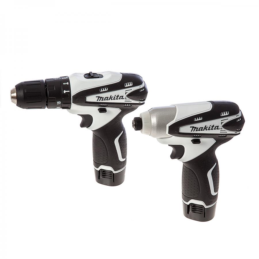 MAKITA 10.8V CORDLESS DRILL TWIN PACK LI COMBI / IMPACT DRIVER KIT
