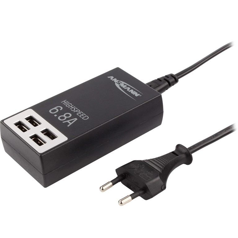 ANSMANN INTELLIGENT UNIVERSAL CHARGER WITH FOUR USB PORTS