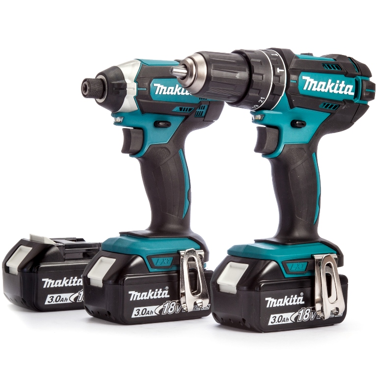 MAKITA 18V CORDLESS DRILL TWIN PACK LI COMBI / IMPACT DRIVER KIT