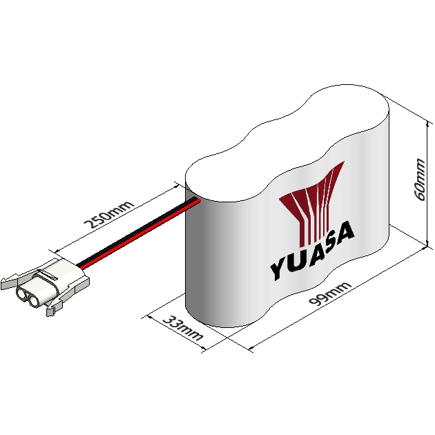 YUASA HIGH TEMPERATURE RECHARGEABLE NICD BATTERIES