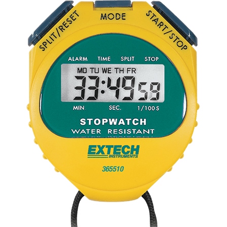 EXTECH INSTRUMENTS DIGITAL LCD WATER RESISTANT STOPWATCH - 365510