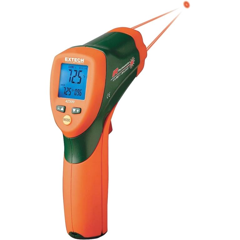 EXTECH INSTRUMENTS IR THERMOMETER WITH COLOR ALERT - 42509