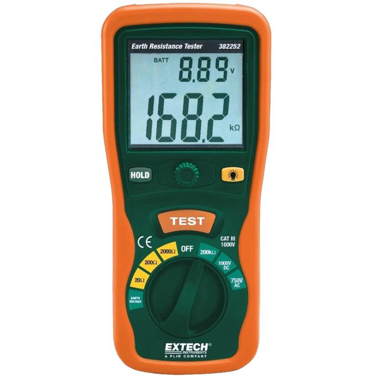 EXTECH INSTRUMENTS EARTH GROUND RESISTANCE TESTER KIT - 382252