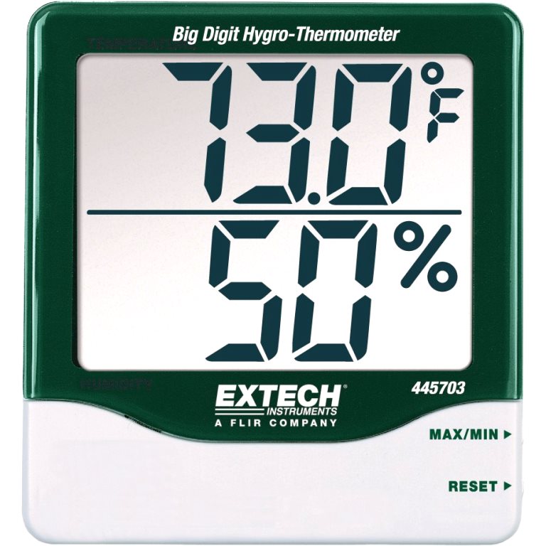 EXTECH INSTRUMENTS BIG DIGIT HYGRO-THERMOMETER - 445703