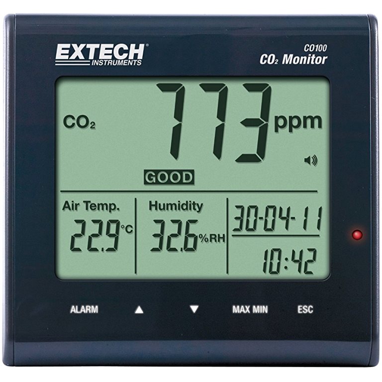 EXTECH INSTRUMENTS DESKTOP INDOOR AIR QUALITY CO2 MONITOR - CO100