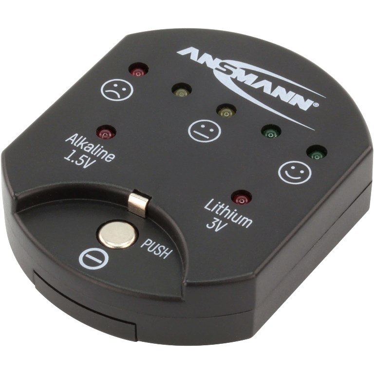 ANSMANN UNIVERSAL COIN BATTERY TESTER סוללות, מצברים ומטענים