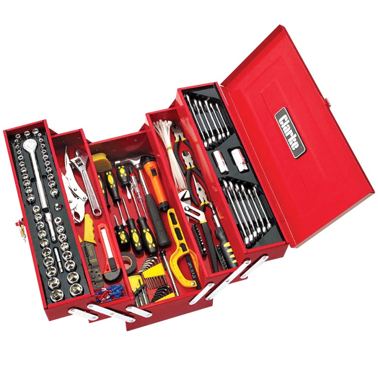 CLARKE TOOL BOX INCLUDING 199 TOOLS - CHT641