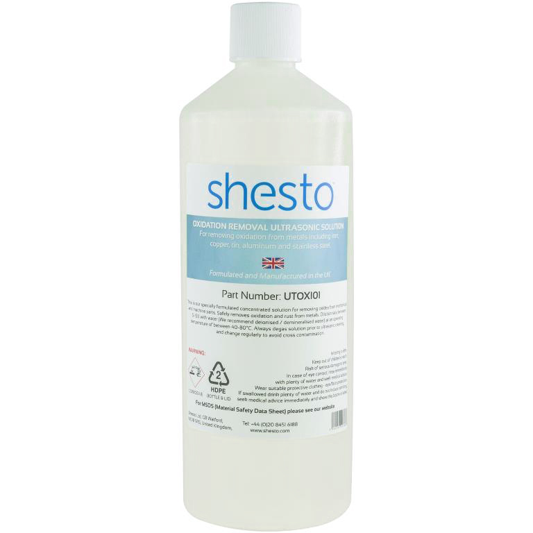 SHESTI ULTRASONIC CLEANER SOLUTION FOR OXIDATION & RUST REMOVAL מלחמים ותחנות הלחמה