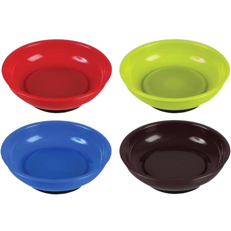 DURATOOL ASSORTED COLORS PLASTIC MAGNETIC PARTS TRAYS