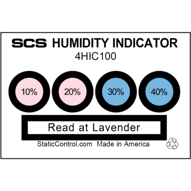 SCS 4 SPOT HUMIDITY INDICATOR CARD - 4HIC100