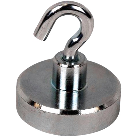 ECLIPSE MAGNETICS NEODYMIUM SHALLOW POT WITH HOOK MAGNETS