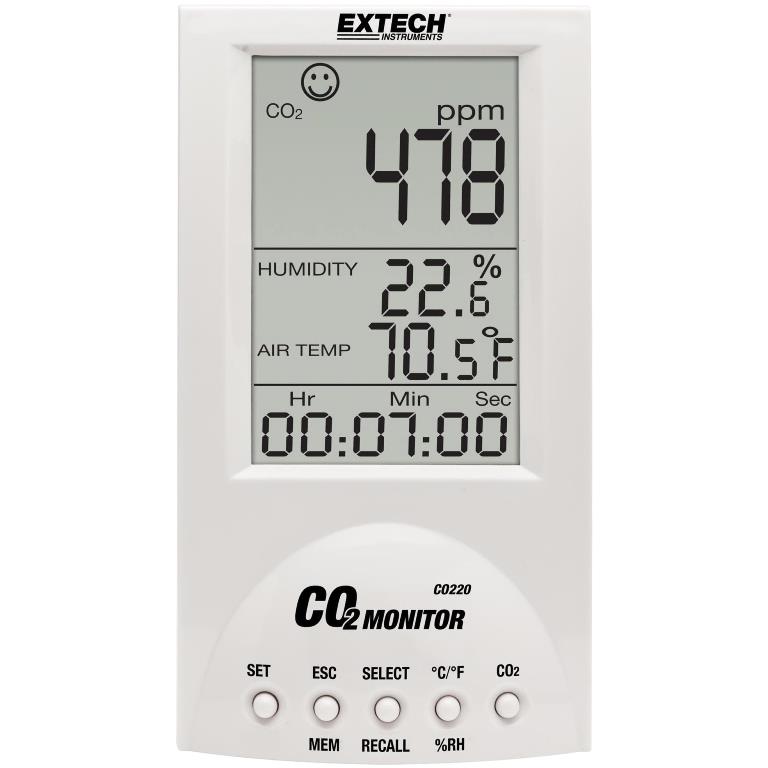 EXTECH INSTRUMENTS DESKTOP INDOOR AIR QUALITY CO2 MONITOR - CO220