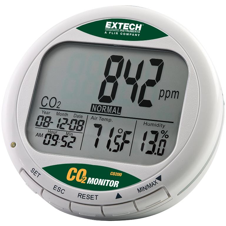 EXTECH INSTRUMENTS DESKTOP INDOOR AIR QUALITY (CO2) MONITOR - CO200