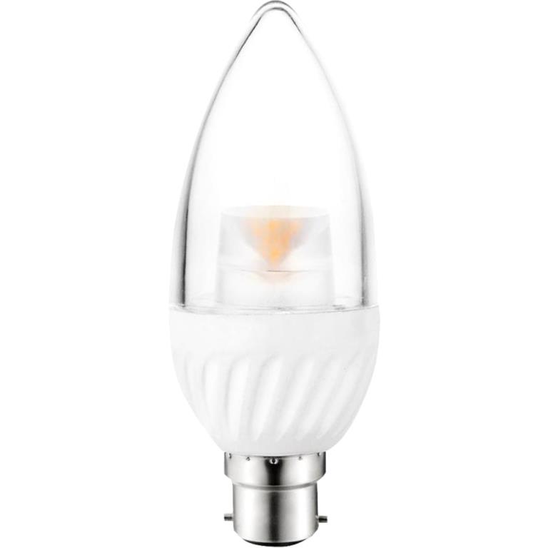 PRO-ELEC CLEAR CANDLE B22 5W LED LAMPS