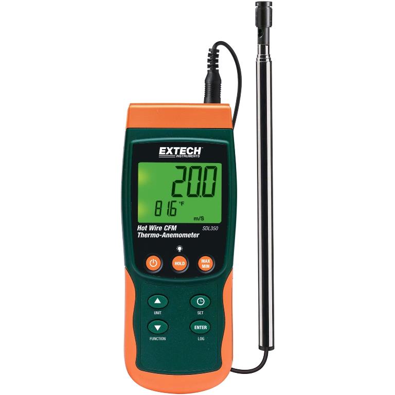 EXTECH INSTRUMENTS HOT WIRE THERMO ANEMOMETER - SDL350