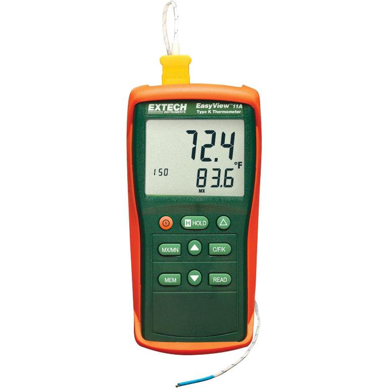 EXTECH INSTRUMENTS EASYVIEW TYPE K THERMOMETER - EA11A