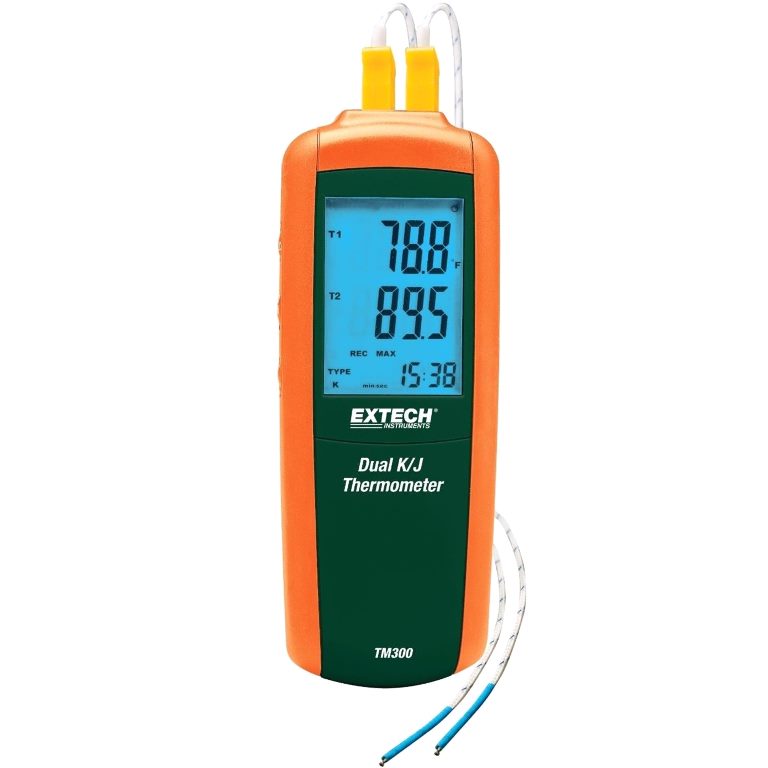 EXTECH INSTRUMENTS  TYPE K/J DUAL INPUT THERMOMETER - TM300