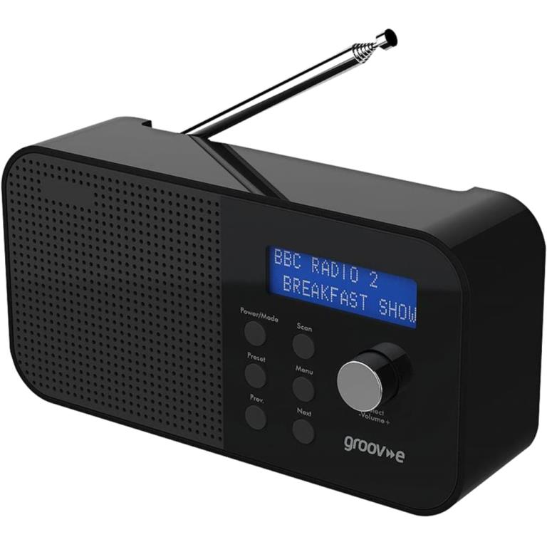 GROOV-E VENICE PORTABLE DAN/FM DIGITAL RADIO - GV-DR04