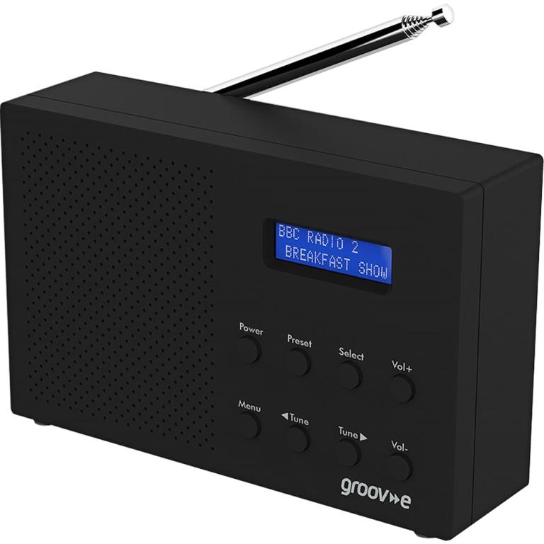 GROOV-E PARIS PORTABLE DAN/FM DIGITAL RADIO - GV-DR03
