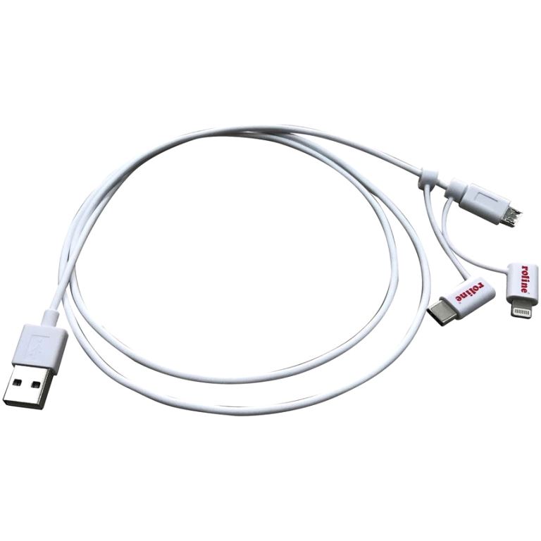 ROLINE USB A PLUG TO MULTI USB PLUG CHARGING & DATA CABLE