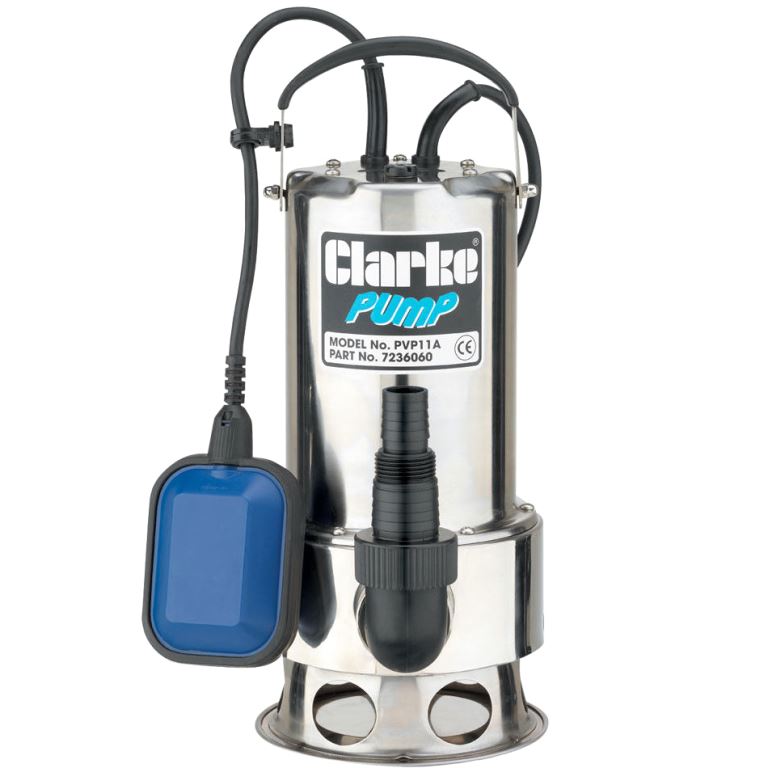 CLARKE 1100W SUBMERSIBLE DIRTY WATER PUMP - PVP11A