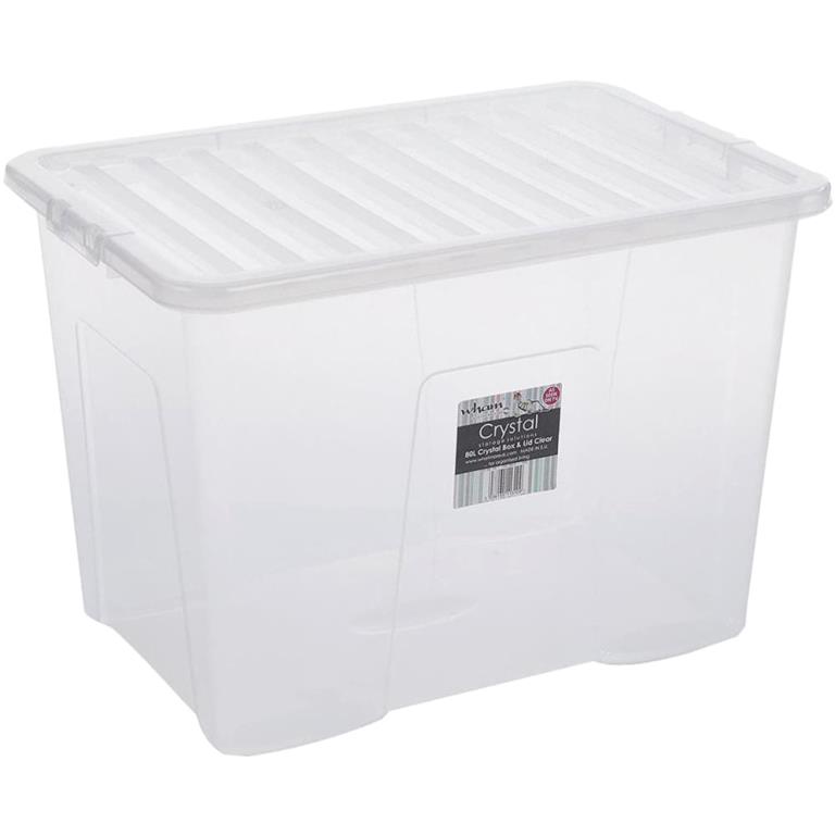 WHAM STORAGE BOXES WITH LIDS CRYSTAL SERIES ארגזי כלים ופתרונות אחסון