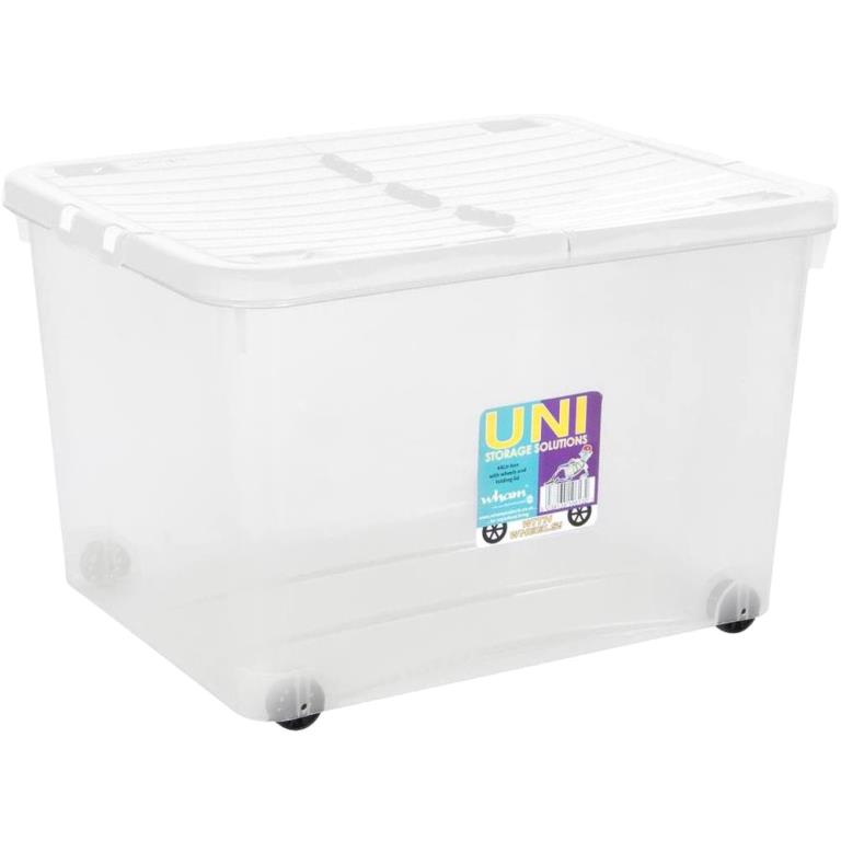 WHAM STORAGE BOXES WITH WHEELS & FOLDING LID UNI SERIES ארגזי כלים