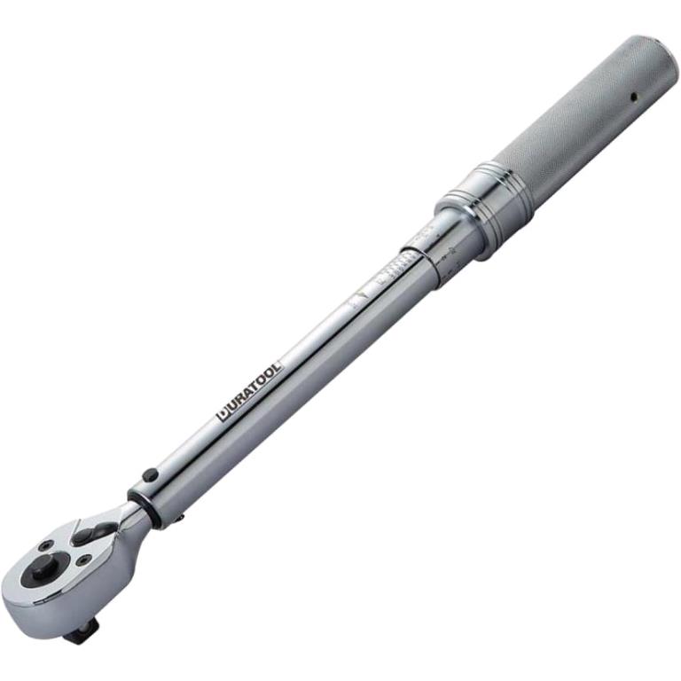 DURATOOL ADJUSTABLE TORQUE WRENCH WITH REVERSIBLE RATCHET