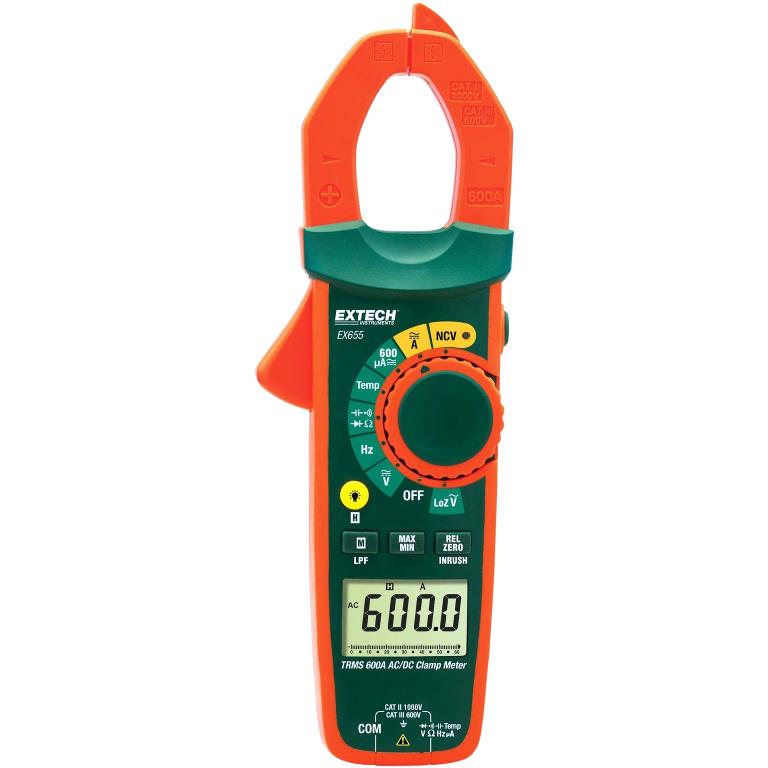 EXTECH INSTRUMENTS EX655 TRUE RMS CLAMP METERS