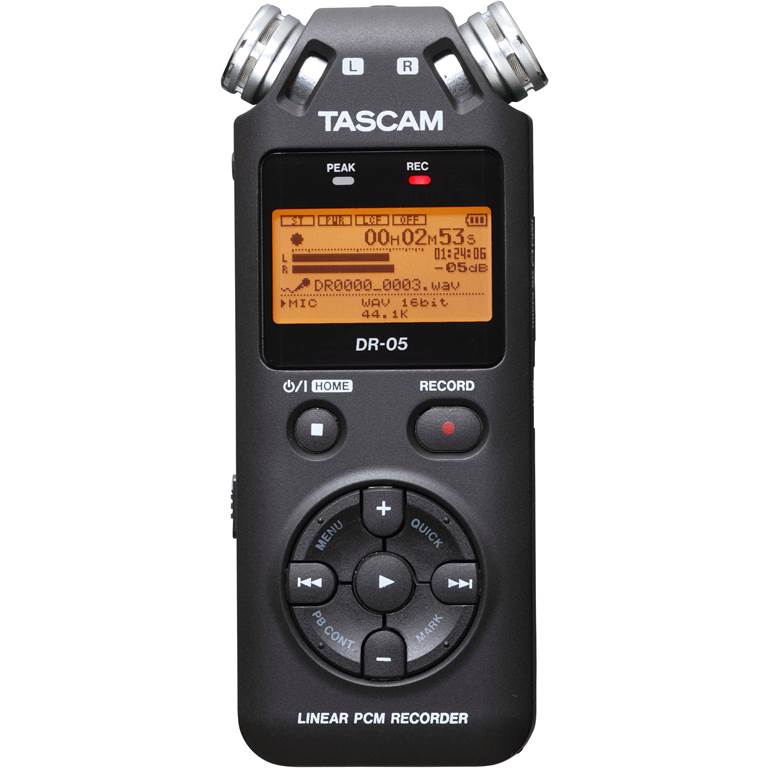 TASCAM DIGITAL RECORDER WITH OMNIDIRECTIONAL MICROPHONES - DR-05