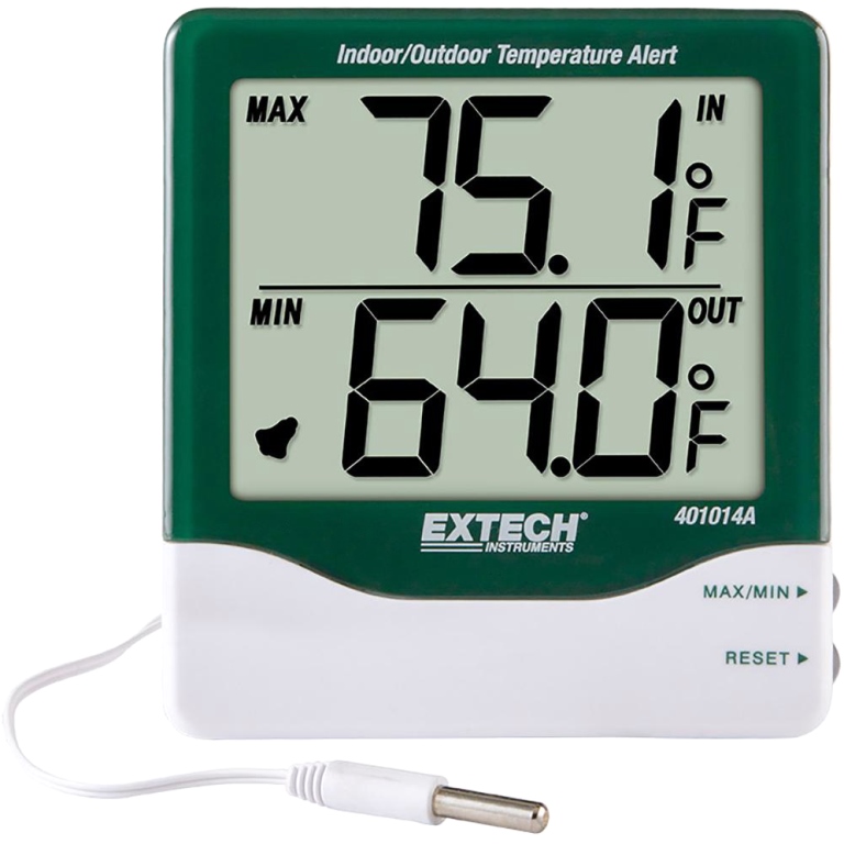 EXTECH INSTRUMENTS BIG DIGIT IN/OUT TEMPERATURE ALERT - 401014A