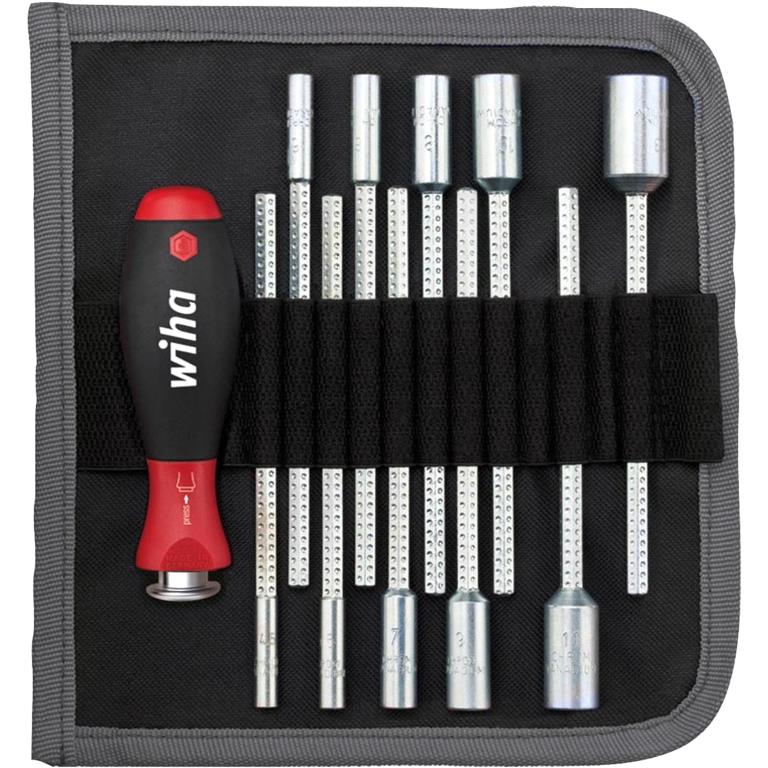 WIHA SCREWDRIVER WITH INTERCHANGEABLE BLADE SET 27713 SYSTEM 6 כלי