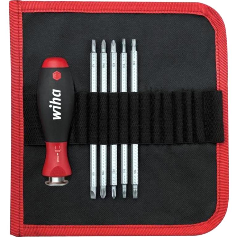 WIHA SCREWDRIVER WITH INTERCHANGEABLE BLADE SET - 32298 SYSTEM 6