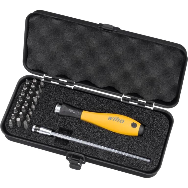 WIHA ESD SFAE SCREWDRIVER WITH INTERCHANGEABLE BLADE SET - 33848 SYSTEM 4