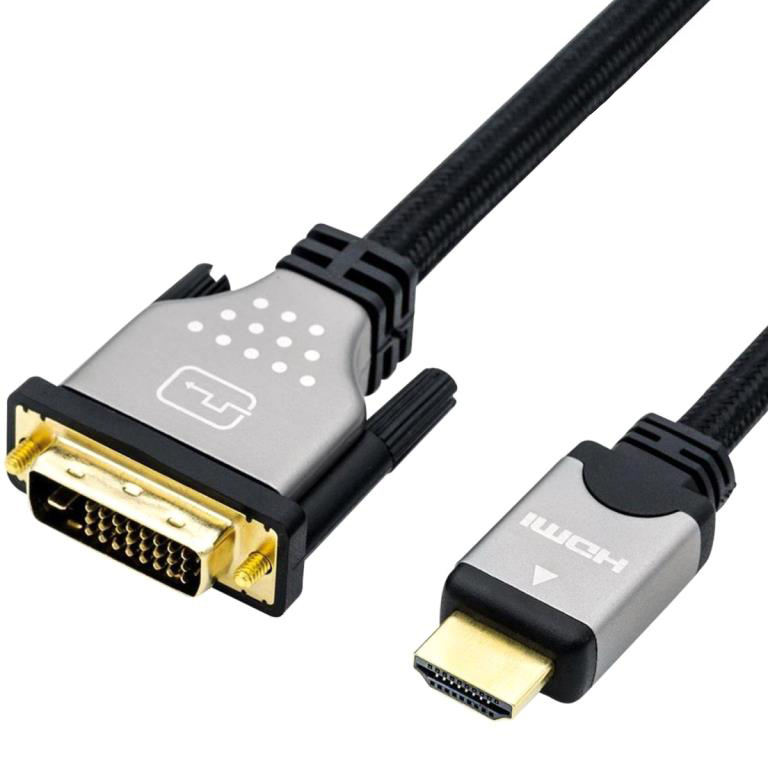 ROLINE SILVER HIGH QUALITY DUAL LINK DVI TO HDMI CABLES