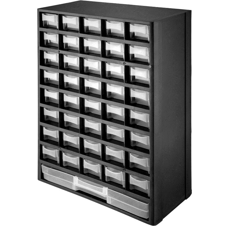 DURAOOL WALL ORGANISER CABINET - 41 COMPARTMENTS